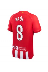 Fotbalové Dres Atletico Madrid Saul Niguez #8 Domácí Oblečení 2023-24 Krátký Rukáv